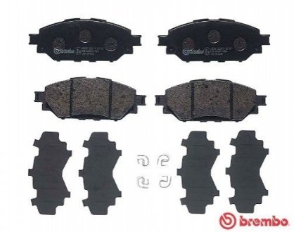 Колодки гальмівні передн (Advics) TOYOTA FORTUNER (_N15_, _N16_) 05/15->/TOYOTA HILUX VIII Pick-up BREMBO P83167 (фото 1)