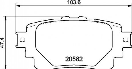 Колодки гальмівні дискові (комплект 4 шт) BREMBO P83174 (фото 1)