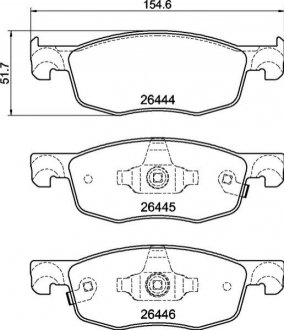 Гальмівні колодки дискові BREMBO P83185 (фото 1)