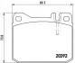 Комплект гальмівних колодок задн/передн, MERCEDES S (C126), UNIMOG VW LT 28-35 I, LT 40-55 I 2.0-6.0D 04.75 BREMBO (P85007) зображення 1