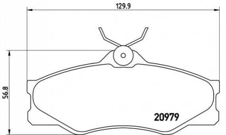 Тормозные колодки, дисковый тормоз.) BREMBO P85008