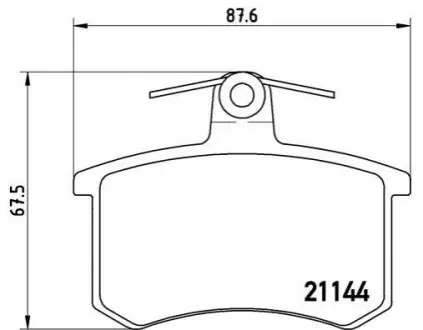 Тормозные колодки дисковые BREMBO P85013