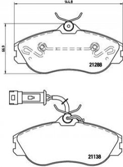 Тормозные колодки дисковые BREMBO P85 018