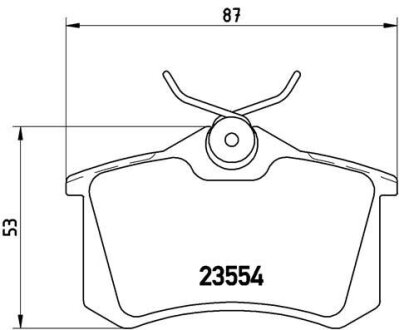 Тормозные колодки дисковые BREMBO P85020 (фото 1)