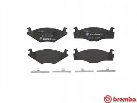 Комплект гальмівних колодок передн, SEAT CORDOBA, IBIZA II VW DERBY, POLO, POLO CLASSIC, POLO II, POLO III, POLO III CLASSIC 1.0-1.9D 08.81-10.02 BREMBO P85 024