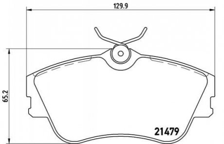 Тормозные колодки, дисковый тормоз.) BREMBO P85029