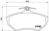 Комплект гальмівних колодок передн, AUDI 100 C3, 80 B3, 80 B4, A4 B5 SEAT AROSA, CORDOBA, CORDOBA VARIO, IBIZA II, INCA, TOLEDO I VW CADDY, CADDY II, GOLF III, GOLF IV 1.0-2.6 08.86-06.09 BREMBO (P85032) зображення 1