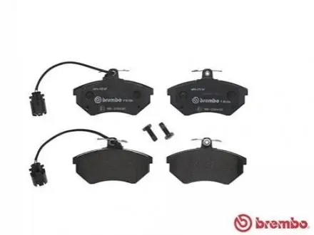 Комплект гальмівних колодок передн, AUDI 100 C3, 80 B3, 80 B4, A4 B5 SEAT IBIZA II VW GOLF III, VENTO 1.6-2.8 08.86-09.01 BREMBO P85034