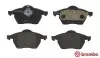 Комплект гальмівних колодок передн, AUDI A4 B5, A6 C4, A6 C5, A8 D2 VW PASSAT B5 1.6-4.2 03.94-01.05 BREMBO (P85036) зображення 1