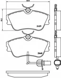 Тормозные колодки, дисковый тормоз.) BREMBO P85050