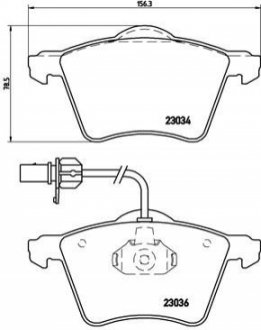 Тормозные колодки, дисковый тормоз.) BREMBO P85052