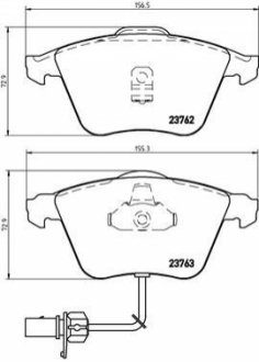 Тормозные колодки дисковые BREMBO P85 056 (фото 1)