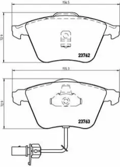 Тормозные колодки дисковые BREMBO P85 056