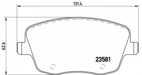 Тормозные колодки дисковые BREMBO P85057