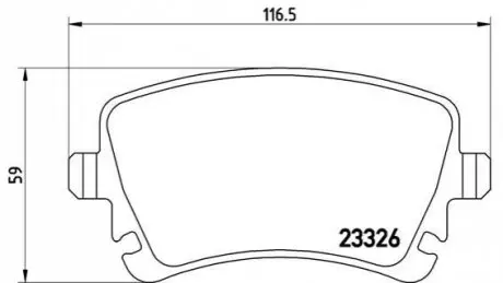 Тормозные колодки дисковые BREMBO P85064