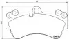 Комплект гальмівних колодок передн, MERCEDES G (W463) PORSCHE CAYENNE VW TOUAREG 2.5D-6.0 05.02-04.18 BREMBO (P85069) зображення 1