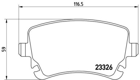 Гальмівні колодки, дискове гальмо (набір) BREMBO P85076