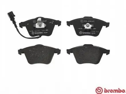Комплект гальмівних колодок передн, AUDI A3 SEAT LEON SKODA SUPERB II VW CC B7, EOS, GOLF V, GOLF VI, PASSAT B6 1.4ALK-3.6 07.03-12.16 BREMBO P85079 Купити в Україні