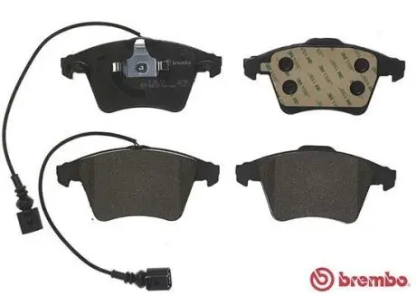 Комплект гальмівних колодок передн, VW TOUAREG 2.5D/3.0D/3.2 01.03-05.10 BREMBO P85 090