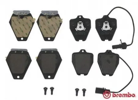 Комплект гальмівних колодок передн, AUDI A4 B5, A6 C4, A6 C5, A8 D2 2.5D-4.2 03.94-01.05 BREMBO P85096