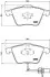 Тормозные колодки дисковые BREMBO (P85097) изображение 2