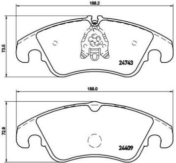 Тормозные колодки, тюнинг BREMBO P85098X