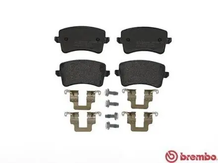 Комплект гальмівних колодок задн, AUDI A4 ALLROAD B8, A4 B8, A5, Q5 1.8-4.2 06.07-05.17 BREMBO P85099