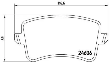 Гальмівні колодки - тюнінг, задн, дозвіл: Так, AUDI A4 ALLROAD B8, A4 B8, A5, Q5 1.8-4.2 06.07-05.17 BREMBO P85100X