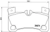 Комплект гальмівних колодок задн, AUDI Q7 PORSCHE CAYENNE VW TOUAREG 3.0-6.0D 05.02-03.18 BREMBO (P85 103) зображення 1