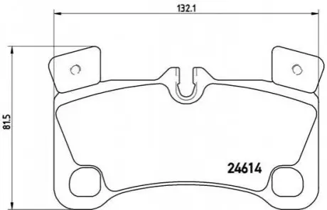 Комплект гальмівних колодок задн, AUDI Q7 PORSCHE CAYENNE VW TOUAREG 3.0-6.0D 05.02-03.18 BREMBO P85 103
