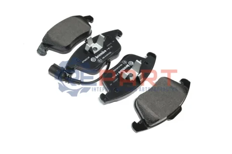 Колодки гальмівні (передні) Audi Q3 11-18/VW Passat Tiguan 07-18/Sharan 10-(+датчик) BREMBO P85112 Купити в Україні
