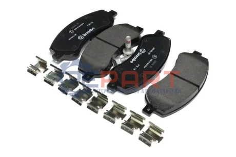 Комплект гальмівних колодок передн, VW AMAROK 2.0/2.0D/3.0D 09.10 BREMBO P85115 Купити в Україні