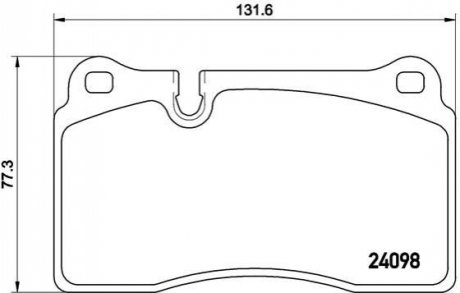 Колодки гальмівні A3 RS3 TT BREMBO P85116