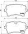 Комплект гальмівних колодок задн, AUDI A4 B9, A8 D4 2.0-6.3 11.09 BREMBO (P85120) зображення 1