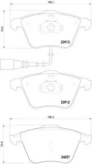 Тормозные колодки, тюнинг BREMBO P85129X