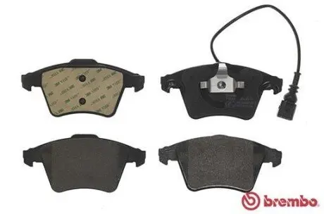 Комплект гальмівних колодок передн, VW TOUAREG 2.5D-6.0 10.02-03.18 BREMBO P85 149