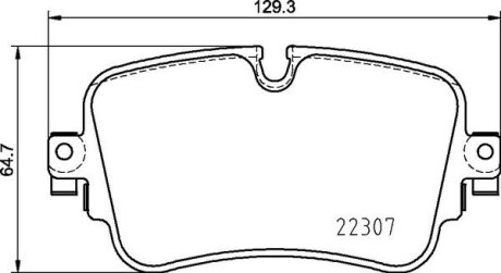 Гальмівні колодки зад. Audi A6/A7/A8/Q7/Q8/VW Touareg 18- BREMBO P85161