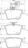 Комплект гальмівних колодок задн, AUDI A3, Q3, TT SEAT ATECA 2.0/2.0D/2.5 03.15 BREMBO (P85162) зображення 1