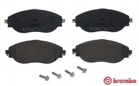 Комплект гальмівних колодок передн, AUDI Q3 CUPRA FORMENTOR VW ARTEON, ARTEON SHOOTING BRAKE, GOLF ALLTRACK VIII, GOLF VIII, PASSAT ALLTRACK B8, PASSAT B8, TIGUAN 1.0-2.0D 08.14 BREMBO P85166