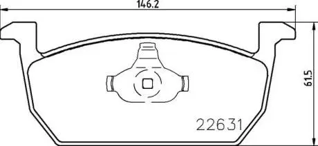Комплект гальмівних колодок передн, AUDI A1, A1 ALLSTREET, A1 CITY CARVER SEAT ARONA, IBIZA V, LEON, LEON SC, LEON ST SKODA FABIA IV, KAMIQ, SCALA VW POLO VI, TAIGO, T-CROSS 1.0-2.0D 09.12 BREMBO P85167