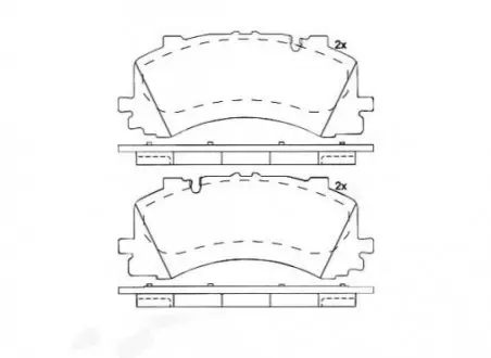 Комплект гальмівних колодок передн, AUDI A6 ALLROAD C8, A6 C8, A6 E-TRON, A7, A8 D5, Q7, Q8 VW TOUAREG 2.0-Electric 01.15 BREMBO P85170