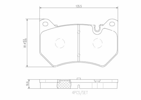 Автозапчастина BREMBO P85177 (фото 1)