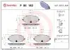 Комплект гальмівних колодок передн, AUDI A3, A3 ALLSTREET CUPRA LEON, LEON SPORTSTOURER FORD TOURNEO CONNECT V761, TOURNEO CONNECT V761 NADWOZIE WIELKO, TRANSIT CONNECT V761 1.0-2.0D 07.19 BREMBO (P85182X) зображення 1