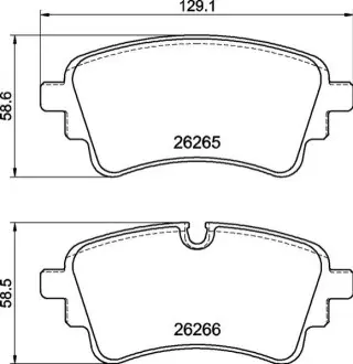 Комплект гальмівних колодок задн, AUDI A4 ALLROAD B9, A4 B9, A5, A6 ALLROAD C8, A6 C8, A6 E-TRON, A7, A8 D5, Q5, Q7 VW TOUAREG 1.4-Electric 01.15 BREMBO P85185 Купити в Україні