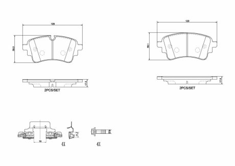 Автозапчасть BREMBO P85186