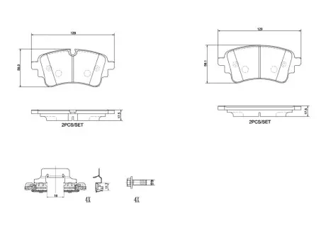 Автозапчасть BREMBO P85186