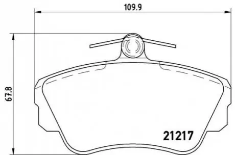 Тормозные колодки, дисковый тормоз.) BREMBO P86010