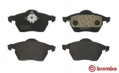 Комплект гальмівних колодок передн, VOLVO C70 I, S70, V70 I, XC70 I 2.0-2.5D 12.95-10.05 BREMBO P86015