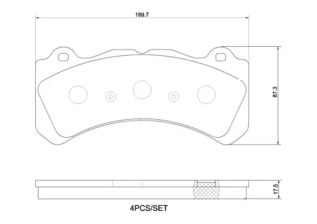 Комплект гальмівних колодок передн, VOLVO S60 II, S60 III, V60 I, V60 II 2.0/2.0H/3.0 04.14 BREMBO P86 034