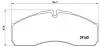 Тормозные колодки, дисковый тормоз.) BREMBO (PA6022) изображение 1